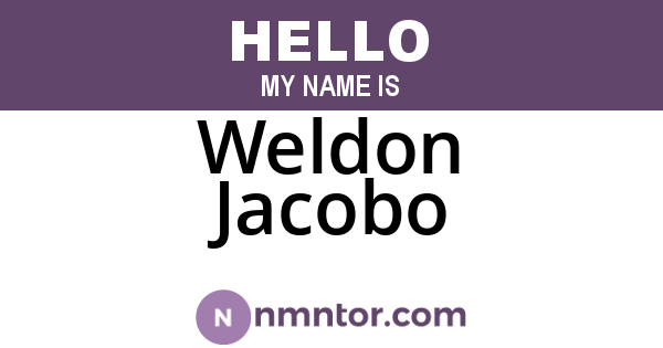 Weldon Jacobo