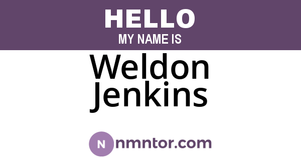 Weldon Jenkins