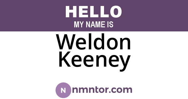 Weldon Keeney