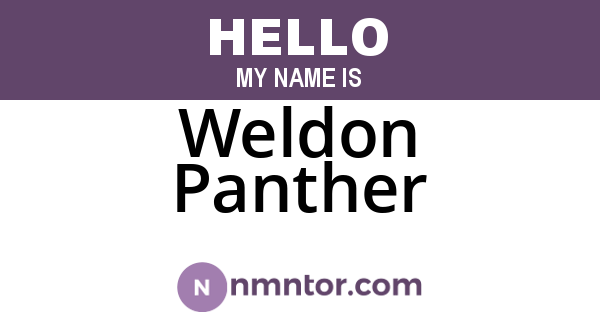 Weldon Panther