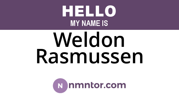 Weldon Rasmussen