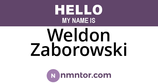 Weldon Zaborowski