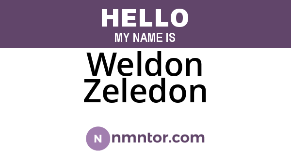 Weldon Zeledon