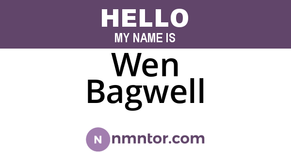 Wen Bagwell