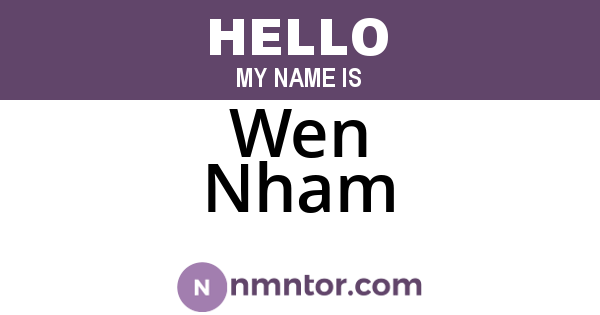 Wen Nham