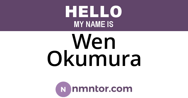 Wen Okumura