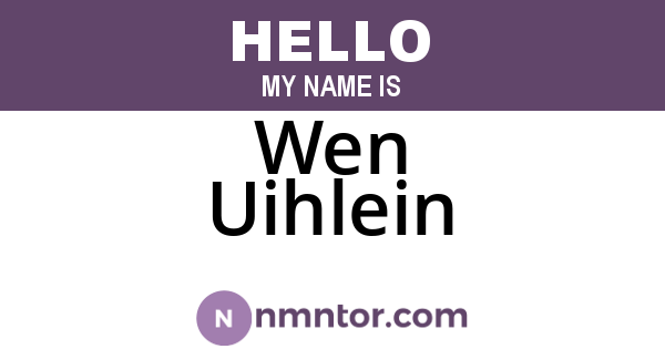 Wen Uihlein
