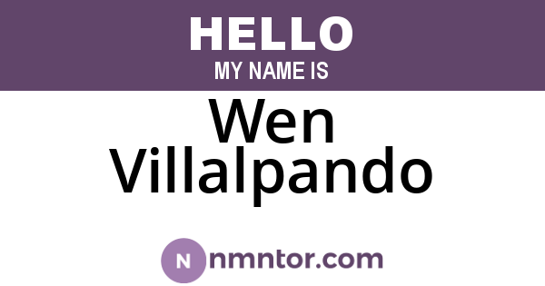 Wen Villalpando