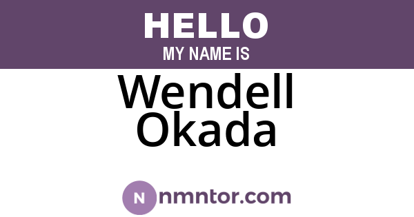 Wendell Okada