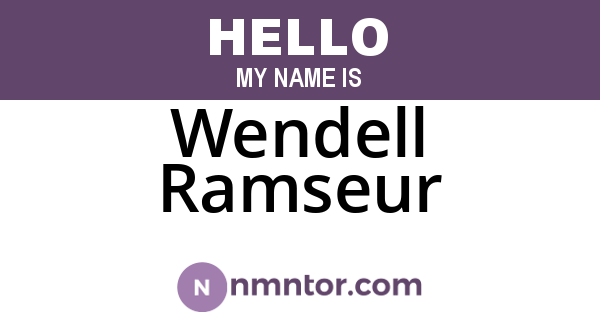 Wendell Ramseur