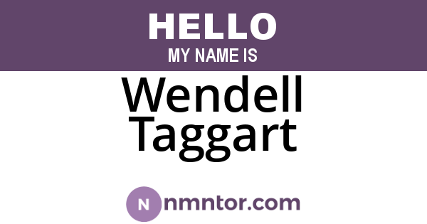 Wendell Taggart
