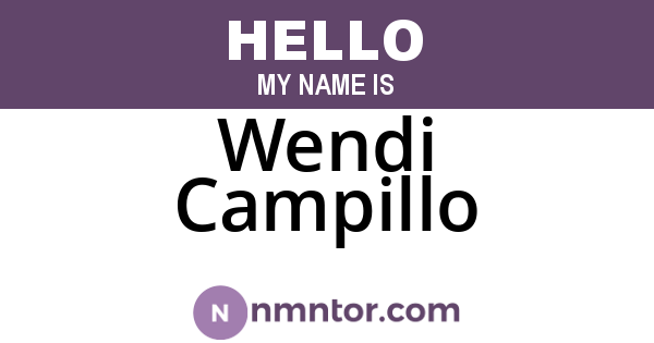 Wendi Campillo