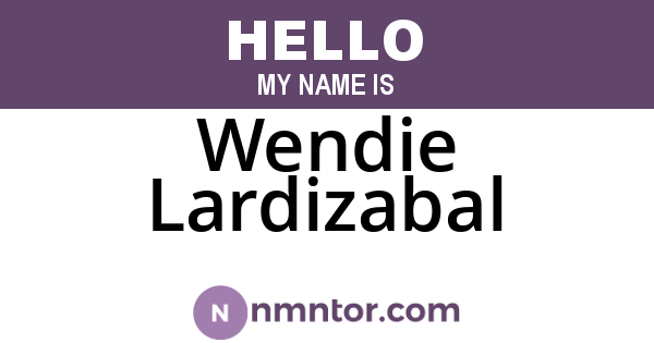 Wendie Lardizabal