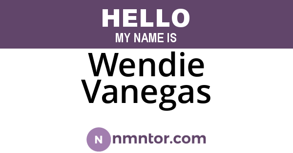 Wendie Vanegas