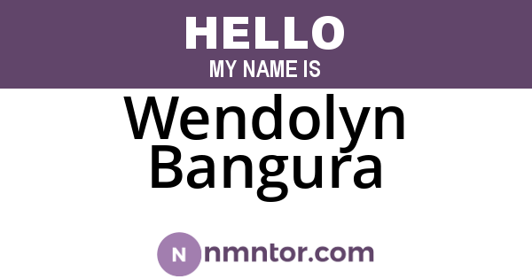 Wendolyn Bangura