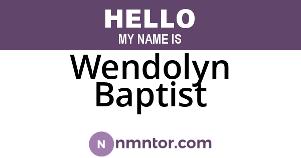 Wendolyn Baptist
