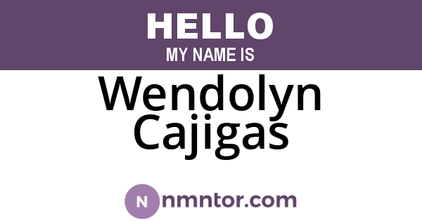 Wendolyn Cajigas