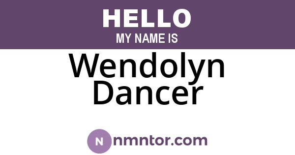 Wendolyn Dancer
