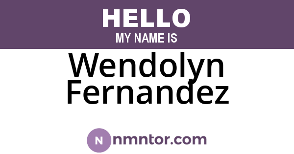 Wendolyn Fernandez