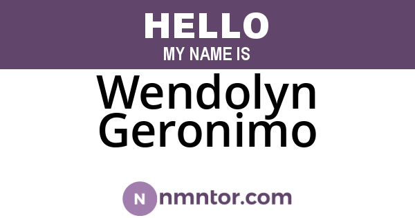 Wendolyn Geronimo