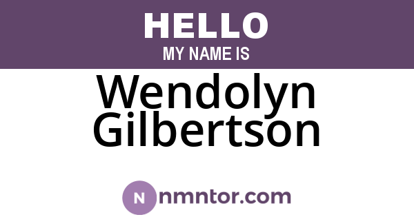 Wendolyn Gilbertson