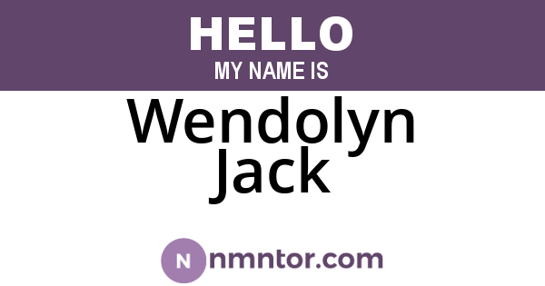 Wendolyn Jack