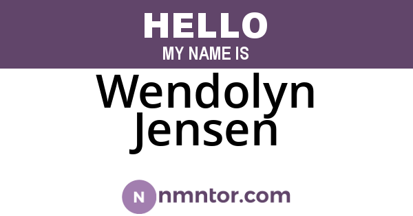 Wendolyn Jensen