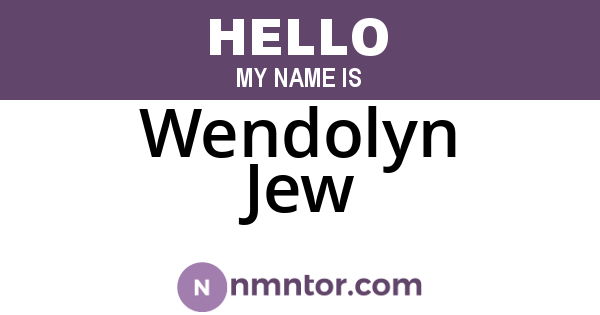 Wendolyn Jew