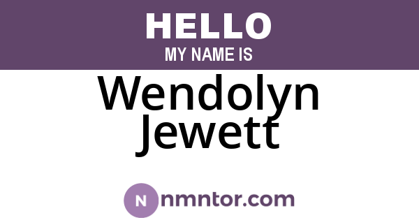 Wendolyn Jewett