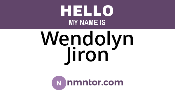 Wendolyn Jiron