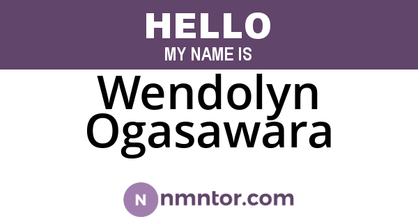 Wendolyn Ogasawara