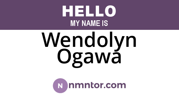 Wendolyn Ogawa