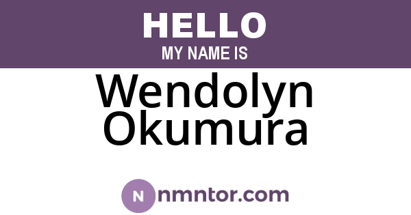 Wendolyn Okumura