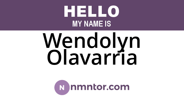 Wendolyn Olavarria