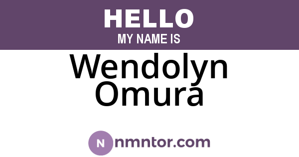 Wendolyn Omura