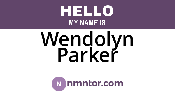 Wendolyn Parker