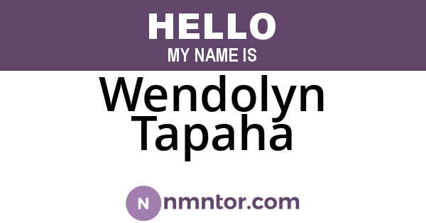 Wendolyn Tapaha