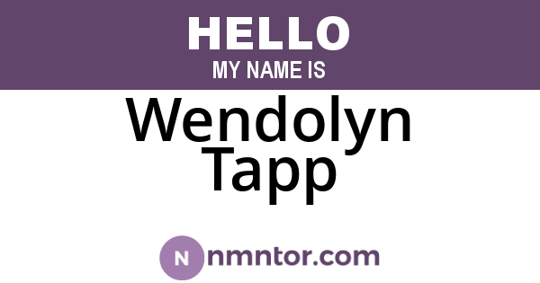 Wendolyn Tapp