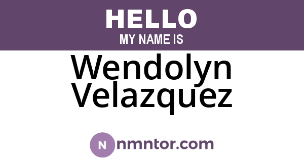 Wendolyn Velazquez