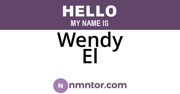 Wendy El