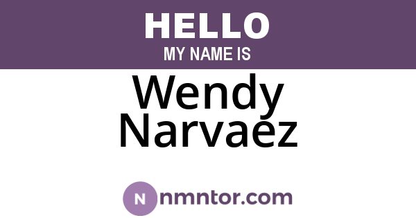 Wendy Narvaez