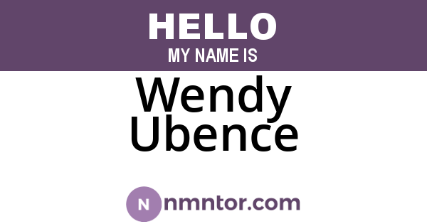 Wendy Ubence