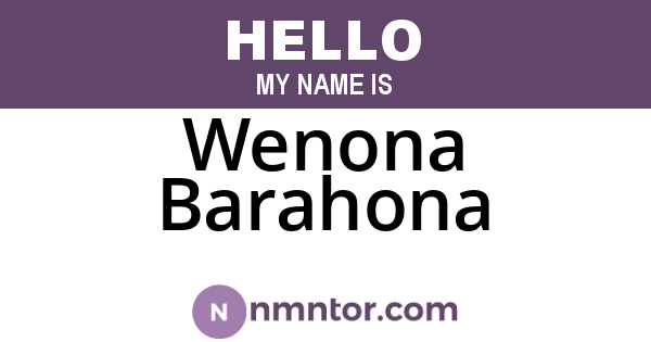 Wenona Barahona