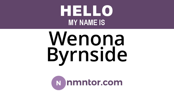 Wenona Byrnside