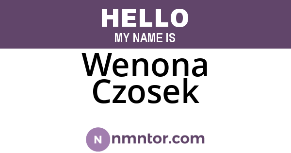 Wenona Czosek