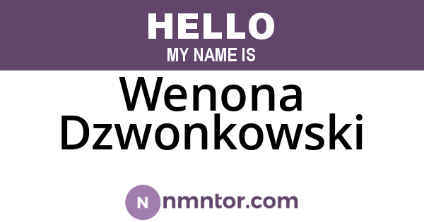 Wenona Dzwonkowski