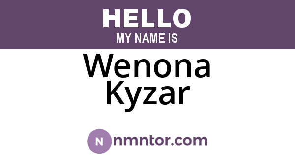 Wenona Kyzar
