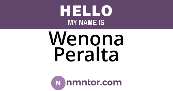 Wenona Peralta