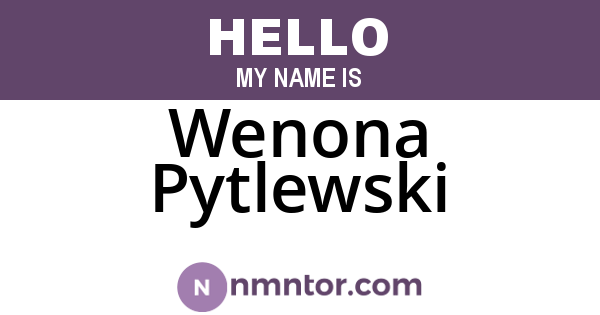 Wenona Pytlewski