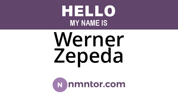 Werner Zepeda